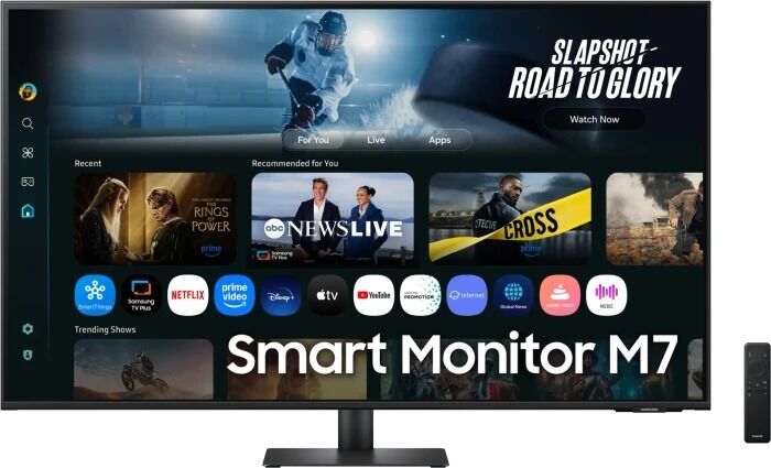 Samsung Smart monitor M7 M70F (2025) | 43" | incl. stand | Black, image 1 of 5