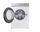 Samsung WD11DB8B85GH Washer-dryer 11 kg/6 kg | white/silver, thumbnail 3 of 5