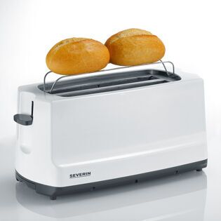 Severin AT 2234 Toaster | white/grey, image 2 of 5