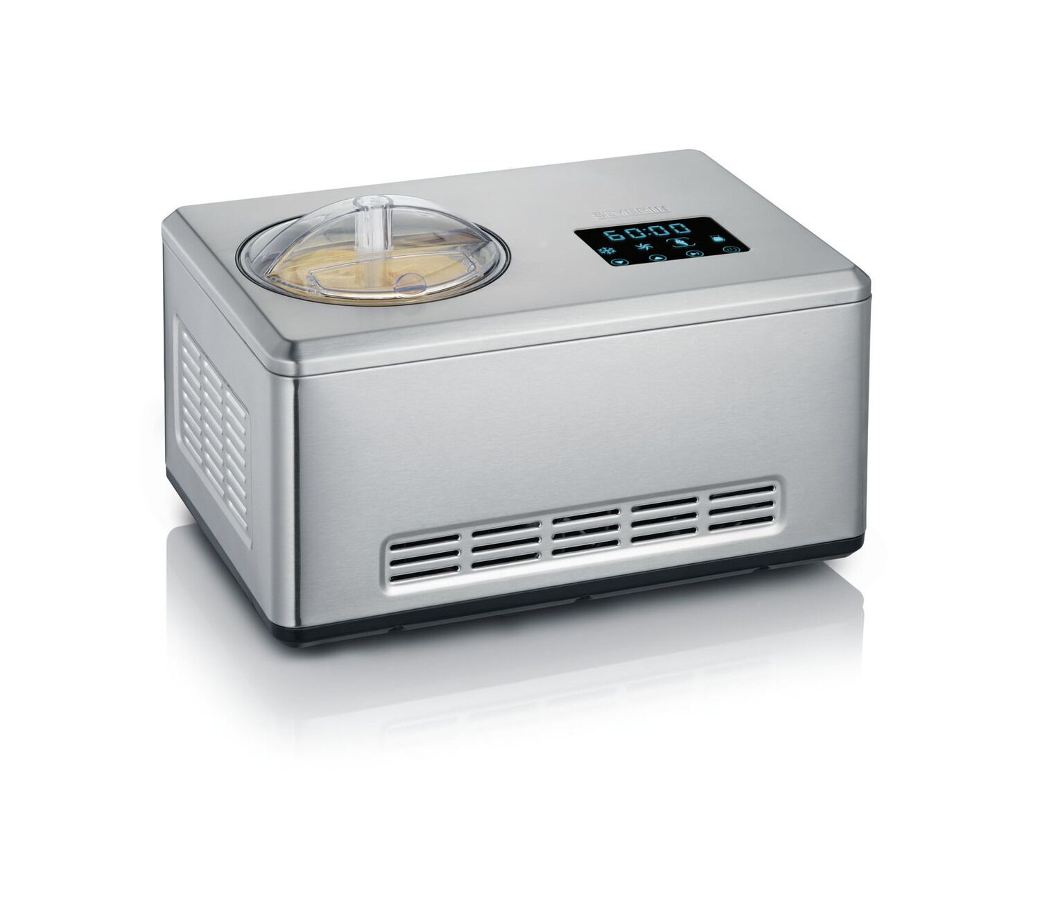 Severin EZ 7406 2-in-1 Eismaschine und Joghurtbereiter silber