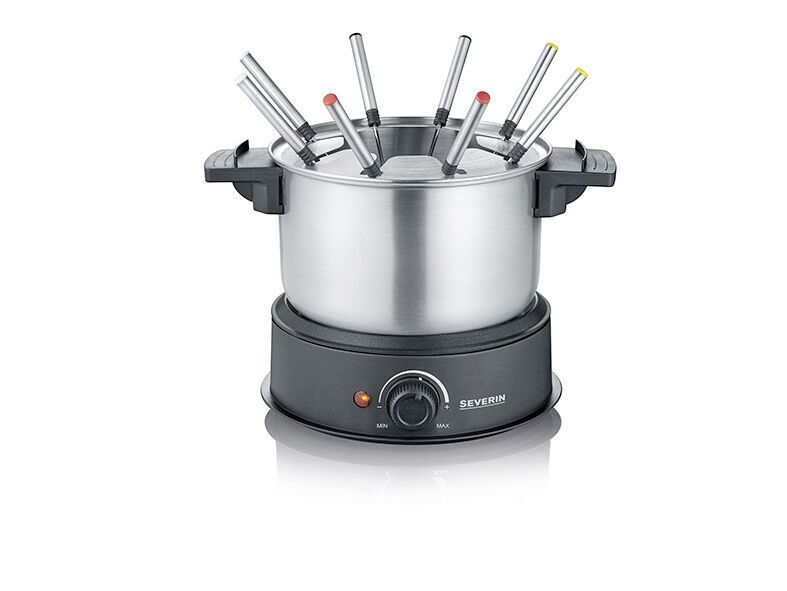 Severin FO 2470 Fondue Set silber/schwarz