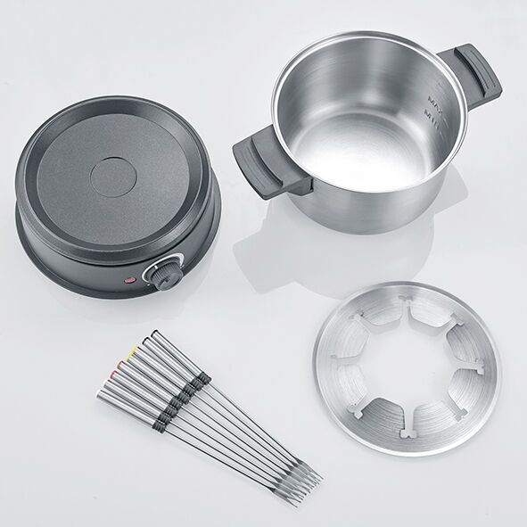 Severin FO 2470 Fondue set | silver/black 3