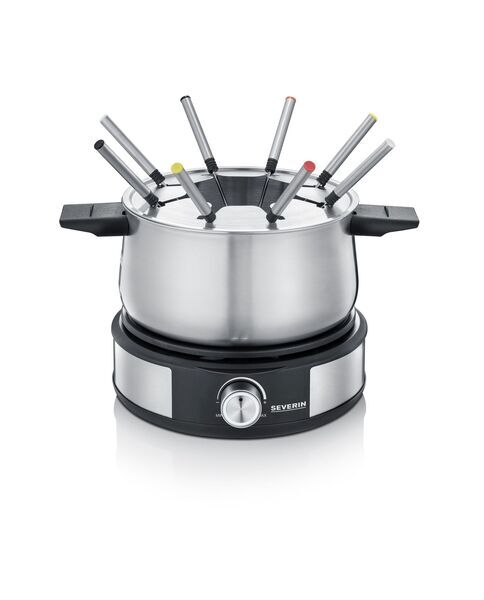 Severin FO 2471 Fondue-Crêpes-Kombi | schwarz/silber, image 2 of 4