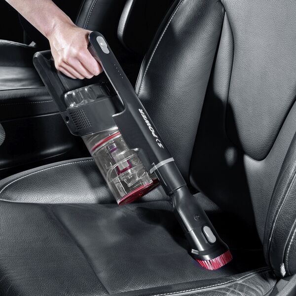 Severin HV 7966 Cordless Handheld Vacuum Cleaner | black/red, image 2 of 5