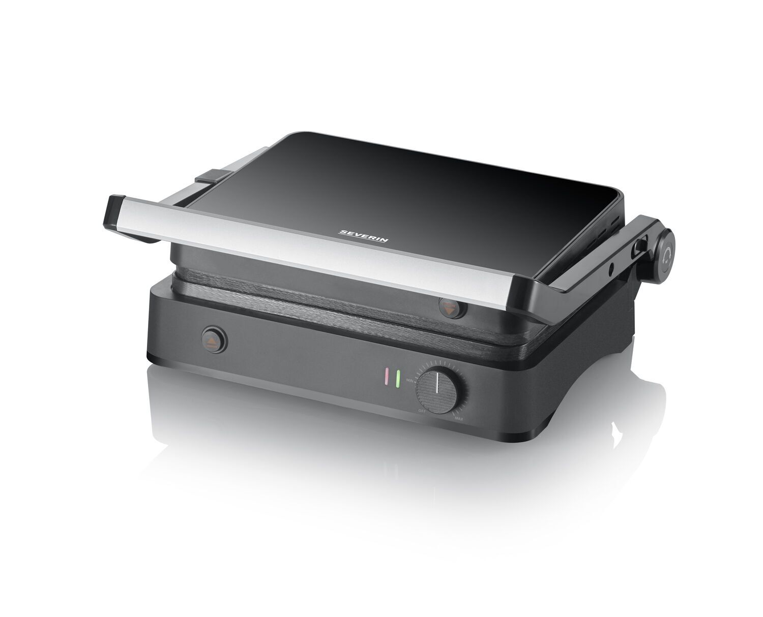 Severin KG 2398 SEVINI Lite Kontaktgrill schwarz/silber