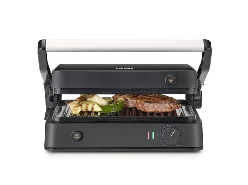 Severin KG 2398 SEVINI Lite Kontaktgrill | schwarz/silber 4