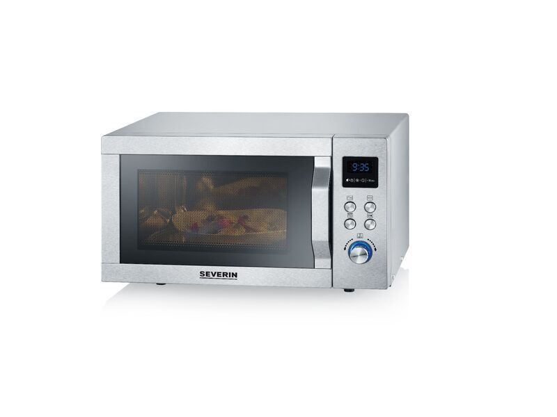 Severin MW 7751 Microwave with grill | silver, image 3 of 5