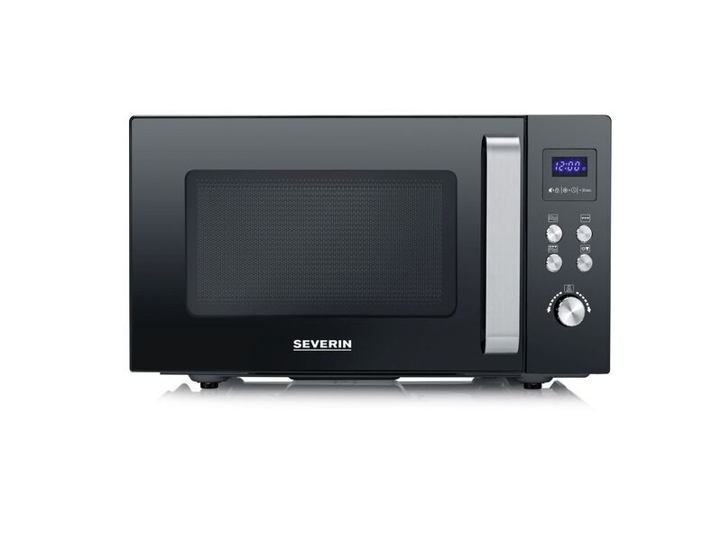 Severin MW 7763 Microwave with grill | black/silver, image 1 of 5