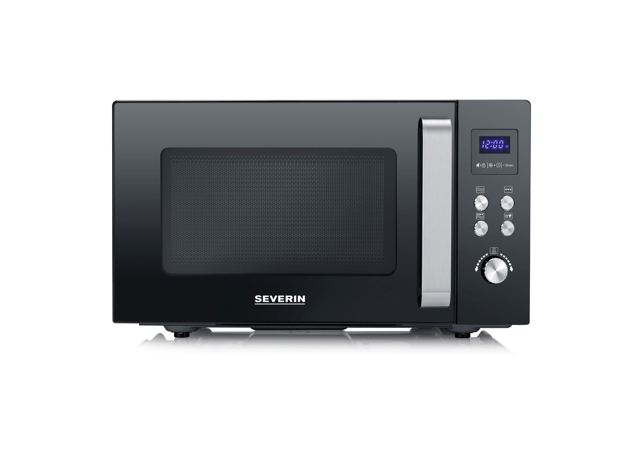 Severin MW 7763 Mikrowelle mit Grill schwarz/silber