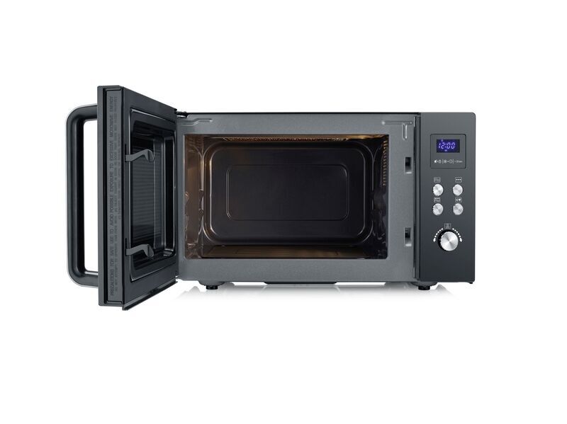 Severin MW 7763 Microwave with grill | black/silver, image 2 of 5