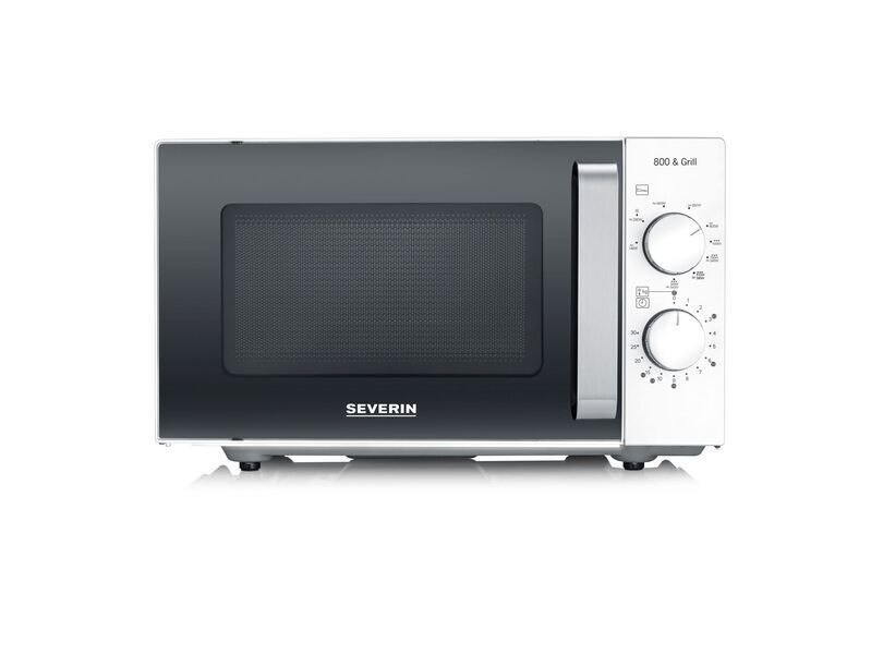 Severin MW 7766 Microwave with Grill | black/white, image 1 of 5