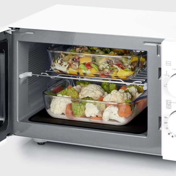 Severin MW 7766 Microwave with Grill | black/white, image 3 of 5