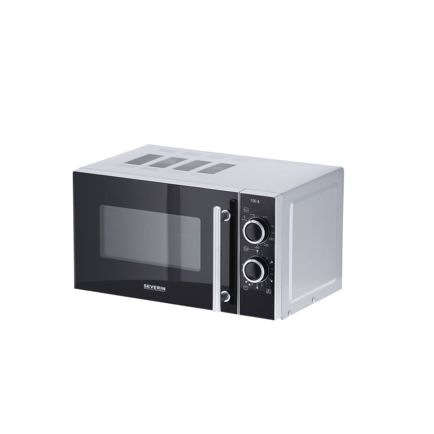 Severin MW 7771 Mikrowelle mit Grill schwarz/silber