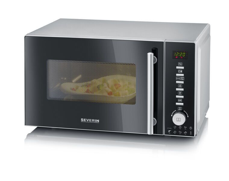 Severin MW 7773 Microwave with hot air and grill | black/silver 1