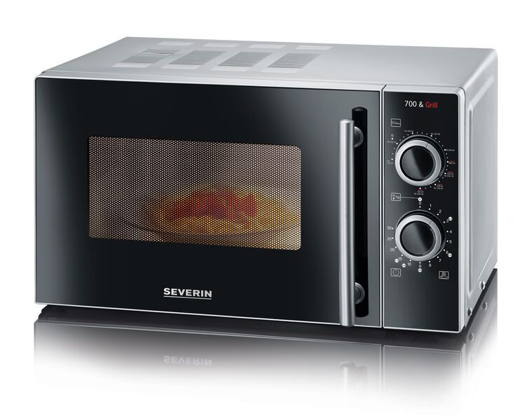 Severin MW 7875 Mikrowelle mit Grill | silber/schwarz, image 1 of 4