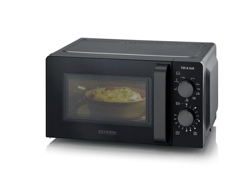 Severin MW 9182 Microwave with Grill | black, image 2 of 5