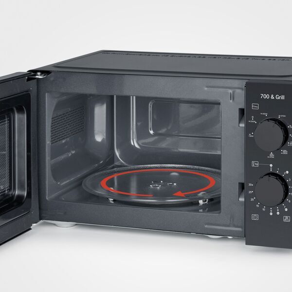 Severin MW 9182 Microwave with Grill | black, image 4 of 5