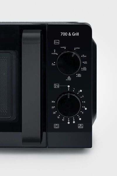 Severin MW 9182 Microwave with Grill | black, image 3 of 5