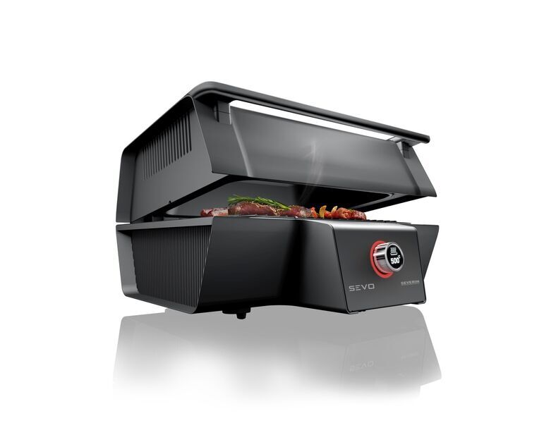 Severin PG 8106 SEVO GT Parrilla de mesa | negro/plata, image 2 of 5