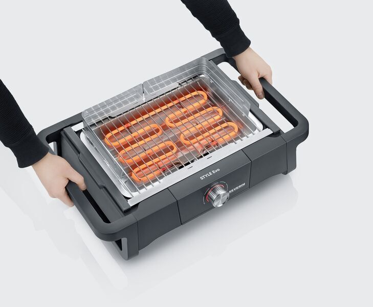 Severin PG 8123 Style Evo Table grill | black/silver, image 3 of 5
