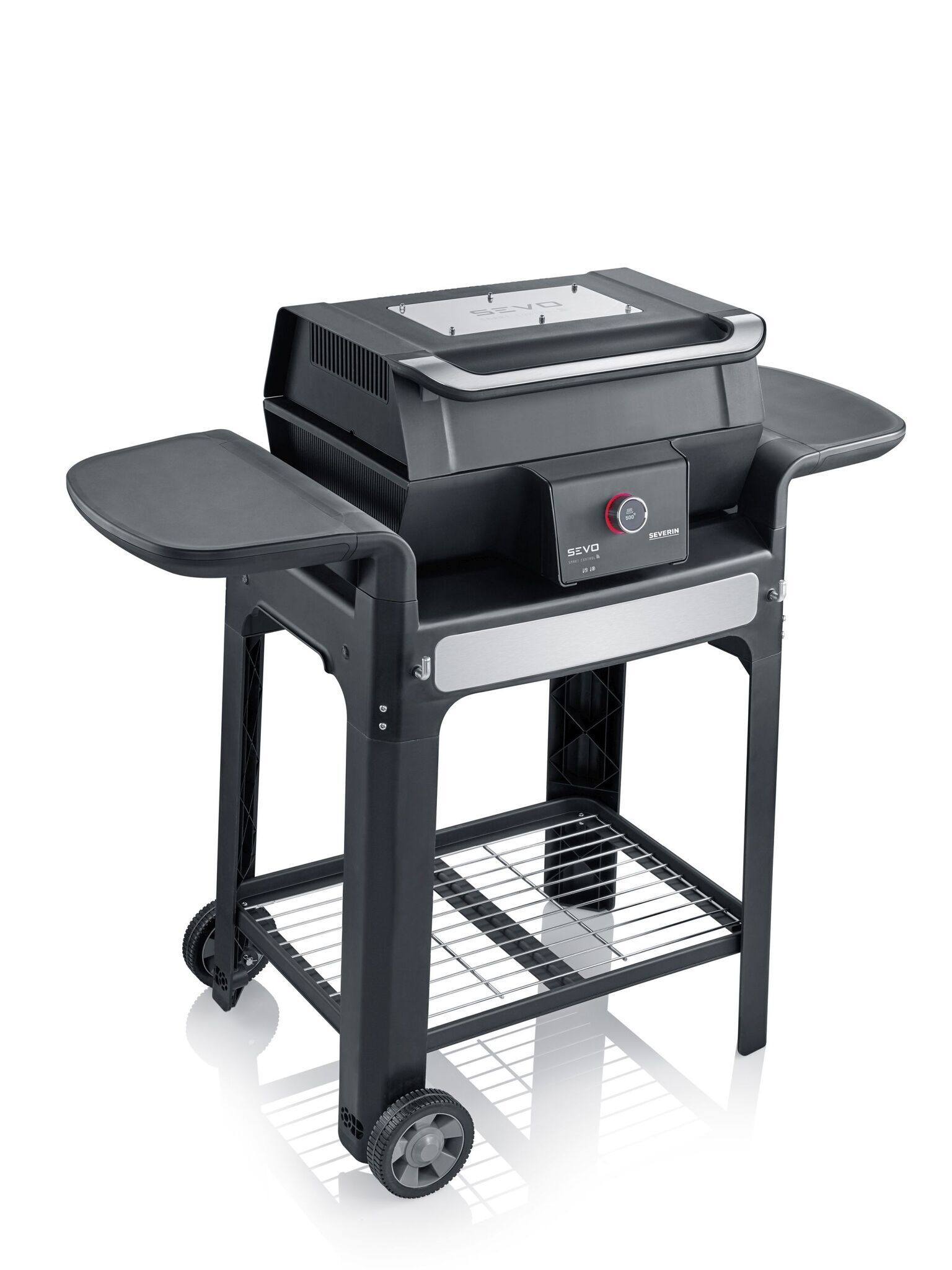Severin PG 8139 SEVO Smart Control GTS Elektrogrill schwarz/silber