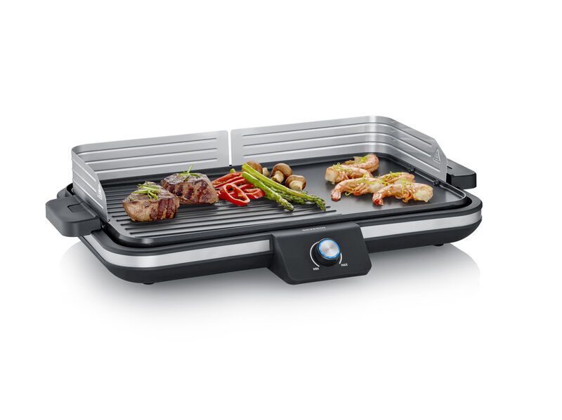 Severin PG 8564 Plancha Tischgrill | schwarz/silber 3