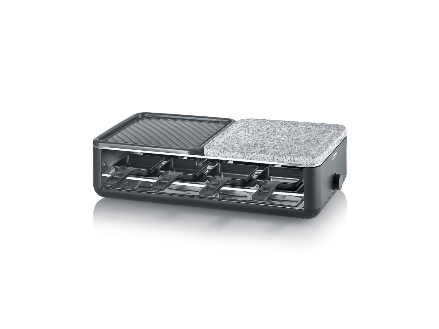 Severin RG 2366 Raclette schwarz/silber