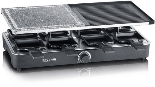 Severin RG 2376 Raclette   schwarz/silber - Refurbished