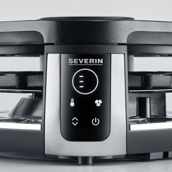 Severin RG 2379 S-Joy Sevento raclette grill smoke-reduced | black/silver, image 3 of 5