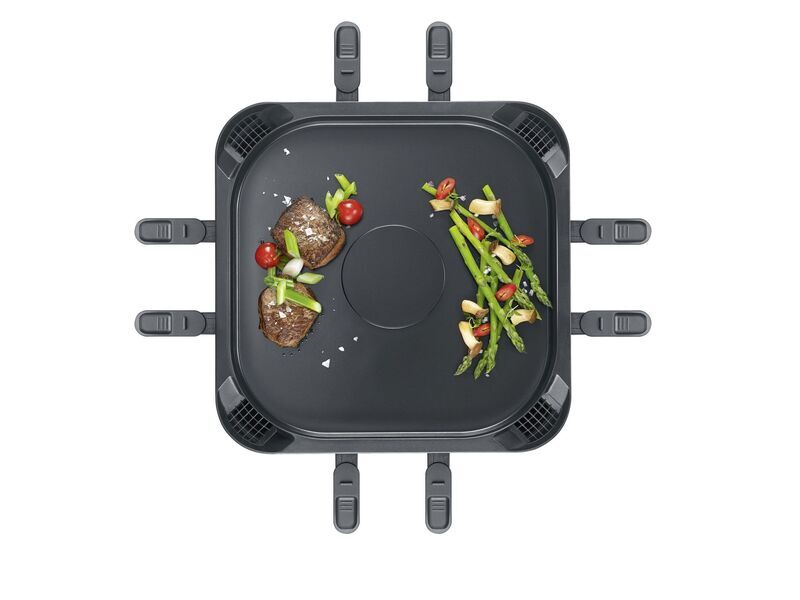 Severin RG 2379 S-Joy Sevento raclette grill smoke-reduced | black/silver, image 5 of 5