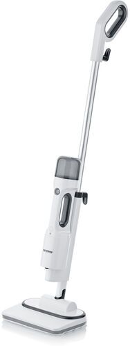 Severin SC 7142 limpador a vapor em uso num piso duro em casa