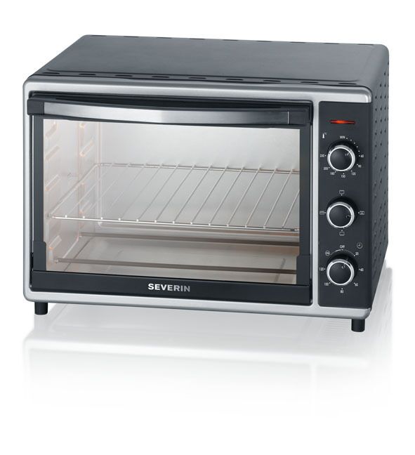 Severin TO 2058 Mini-Backofen schwarz/silber