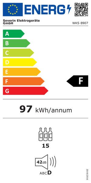 Severin WKS 8907 Weinkühlschrank | schwarz 5