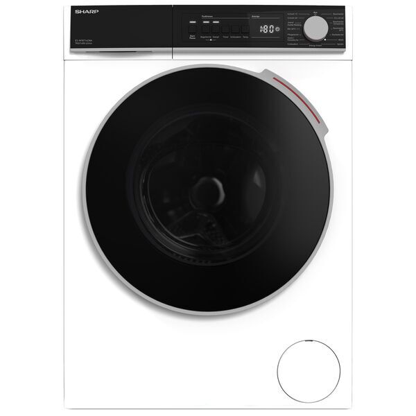 Sharp ES-NFB714CWA-DE Frontlader Waschmaschine 7 kg | weiß/schwarz 1