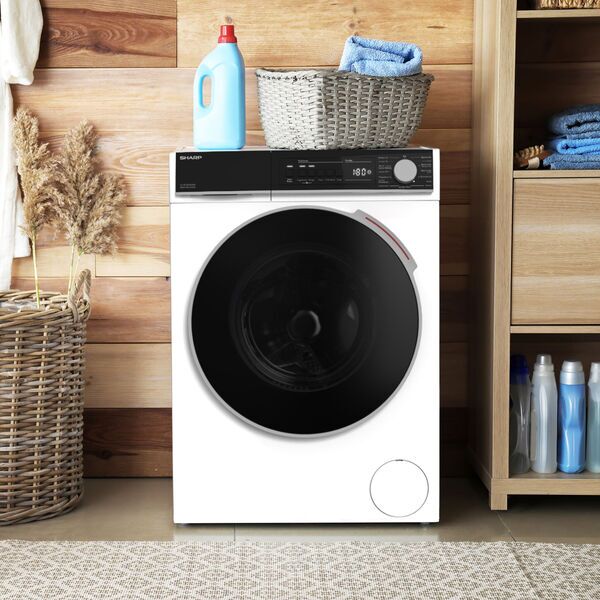 Sharp ES-NFB714CWA-DE Frontlader Waschmaschine 7 kg | weiß/schwarz 2