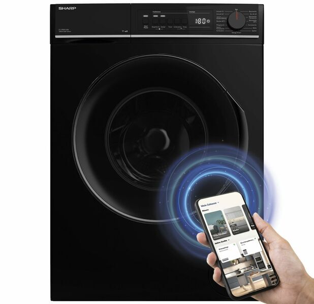 Sharp ES-PRO014BA-DE Front-Loading Washing Machine 10 kg | black, image 2 of 5
