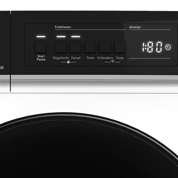 Sharp ES-PRO014WA-DE Front-Loading Washing Machine 10 kg | white/black, image 3 of 4