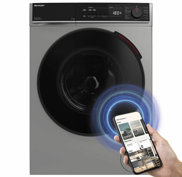 Sharp ES-PRO214SA-DE Front-Loading Washing Machine 12 kg | grey, image 1 of 5
