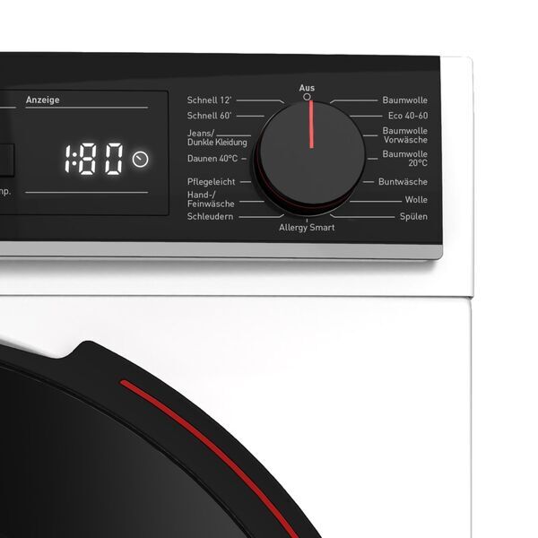 Sharp ES-PRO214WA-DE Frontmatad tvättmaskin 12 kg | vit/svart, image 3 of 5