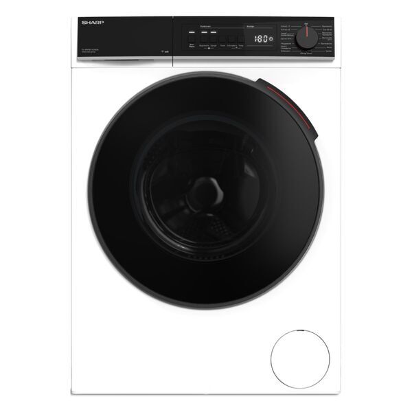 Sharp ES-WNFB914CWDA-DE Frontmatad tvättmaskin 9 kg | vit/svart, image 1 of 5