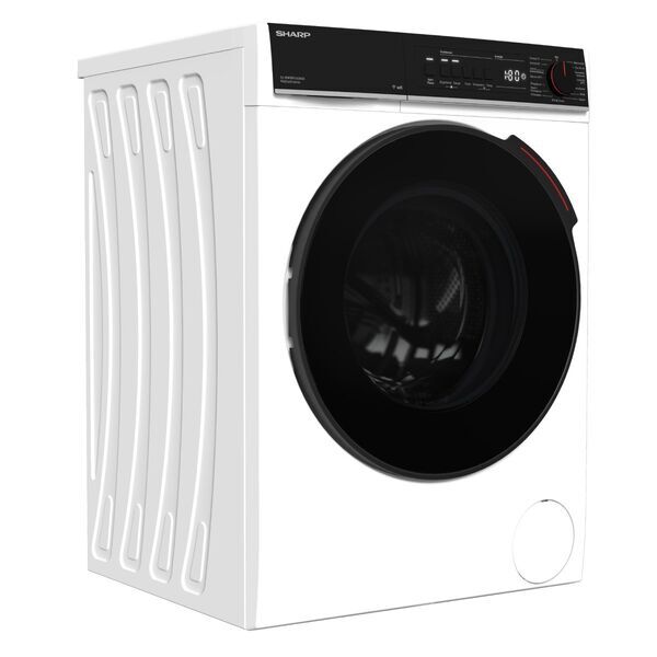 Sharp ES-WNFB914CWDA-DE Frontmatad tvättmaskin 9 kg | vit/svart, image 3 of 5