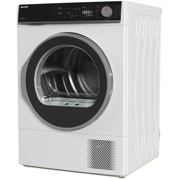 Sharp KD-NHA8S6GW1D-DE Wärmepumpentrockner 8 kg | weiß/schwarz, image 2 of 4