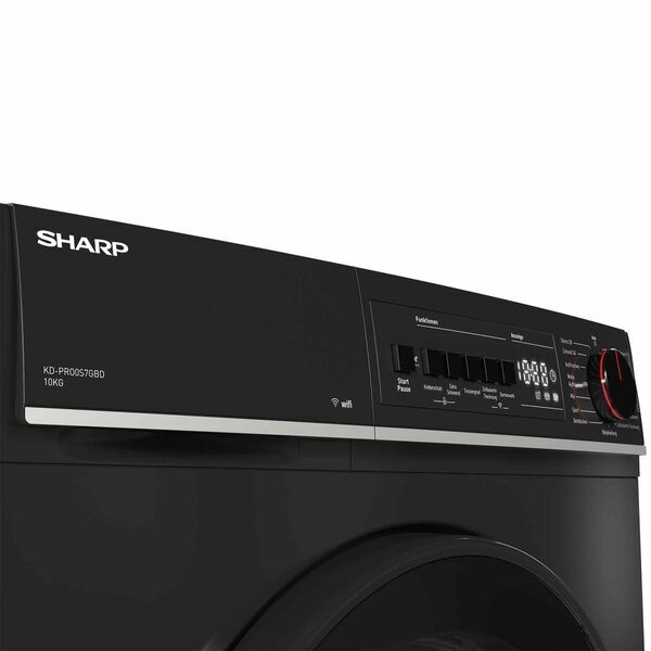 Sharp KD-PRO0S7GBD-DE Heat pump dryer 10 kg | black, image 2 of 5