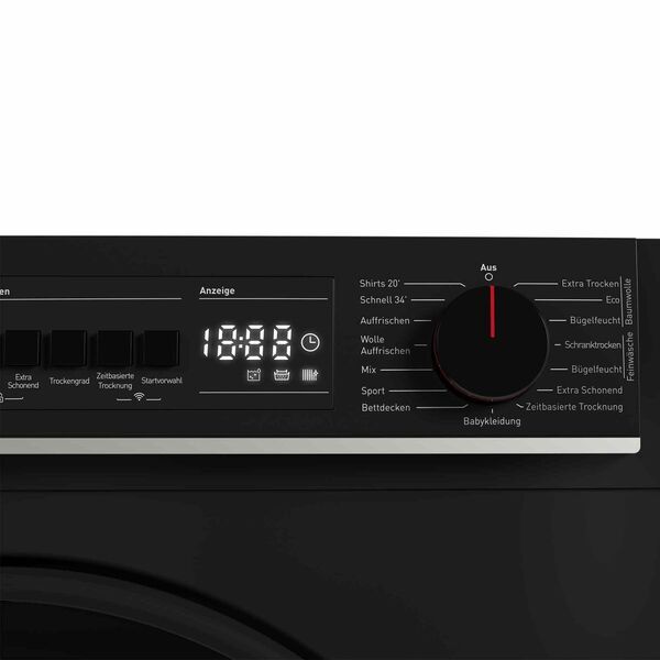 Sharp KD-PRO0S7GBD-DE Heat pump dryer 10 kg | black, image 4 of 5