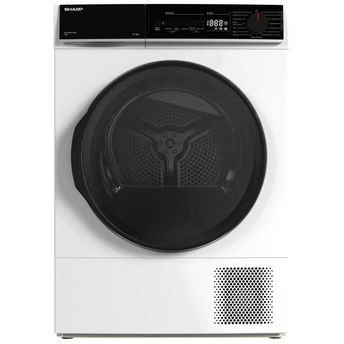 Sharp KD-PRO0S7GWD-DE Wärmepumpentrockner 10 kg weiß/schwarz