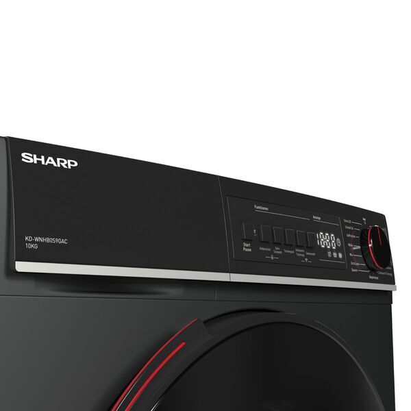 Sharp KD-WNHB0S9GAC-DE Heat pump dryer 10 kg | black, image 4 of 5