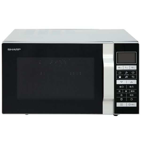 Sharp R860S 3in1 Mikrowelle mit Heißluft und Grill 25 L | silber/schwarz 1