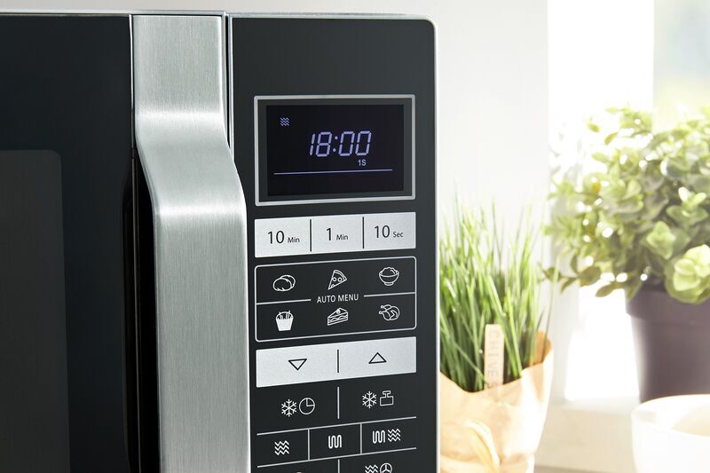 Sharp R860S 3in1 Mikroaaltouuni kuumailma- ja grillitoiminnolla 25 L | hopea/musta 3