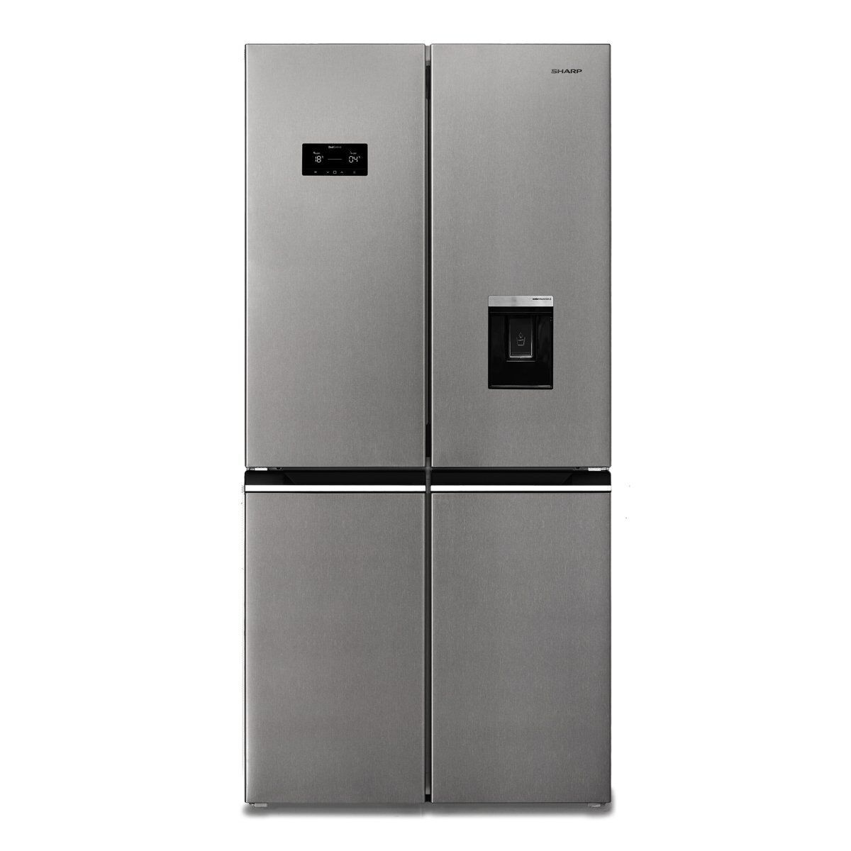 Sharp SJ-NFA35IHDPD-EU Side-by-Side Kühl-/Gefrierkombination silber