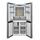 Sharp SJ-NFA35IHDPD-EU Side-by-Side Refrigerator/freezer combination | silver, thumbnail 2 of 5